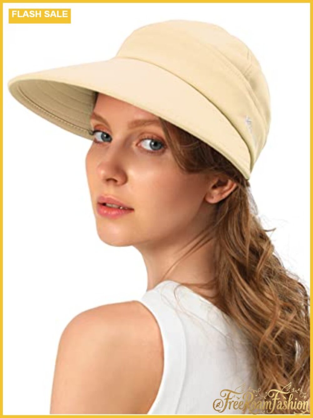 Wide Brim Sun Hat Visor UV Protection Beach Summer Packable Cap